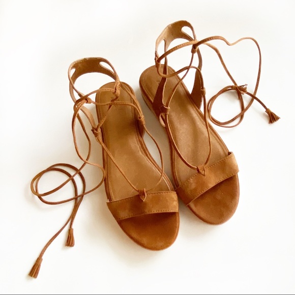 Frye Shoes - Frye Suede Gladiator Sandals in Nutmeg